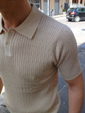 POLO DUE BOTTONI IN FILO DI COTONE CON TRECCINE GALERIE