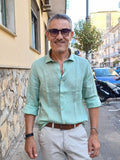 CAMICIA  100% LINO COLLO FRANCESE MARKUP