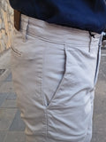 PANTALONE LUNGHEZZA CAVIGLIA IN RASO DI COTONE MORO