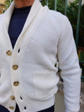 MAGLIA CARDIGAN COLLO SCIALLATO MARKUP