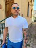 POLO TRE BOTTONI BASIC IN FILO DI COTONE FINEZZA 14 MARKUP