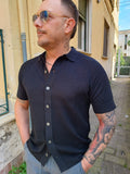 POLO CAMICIA TRAFORATA IN FILO DI COTONE MARKUP