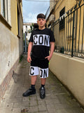 T-SHIRT CON FASCIA E LOGO GRANDE ICON