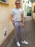 T-SHIRT TINTURA A FREDDO CON TASCHINO IN FILO DI COTONE F.12 MARKUP