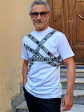 T-SHIRT CON STAMPA A STRISCE ICON