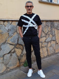 T-SHIRT CON STAMPA A STRISCE ICON