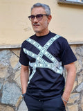 T-SHIRT CON STAMPA A STRISCE ICON
