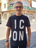 T-SHIRT ICON CON LOGO A CAPO