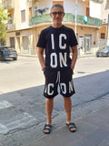 T-SHIRT ICON CON LOGO A CAPO