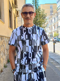 T-SHIRT ICON CON MONOGRAMMA