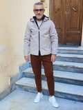 PARKA LUNGHEZZA MEDIA CON CAPPUCCIO MARKUP