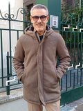 PARKA LUNGO CON CAPPUCCIO IN MAGLIA TECNICA MARKUP