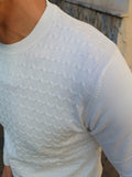 MAGLIA GIROCOLLO UNITO CON TRECCE MARKUP