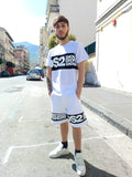 COORDINATO CON FASCIA CENTRALE E LOGO GRANDE DS2