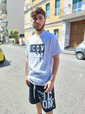 T-SHIRT CON STAMPA EFFETTO LUCIDO ICON