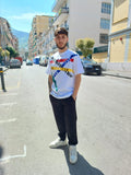 T-SHIRT CON STAMPA INTRECCIO ICON