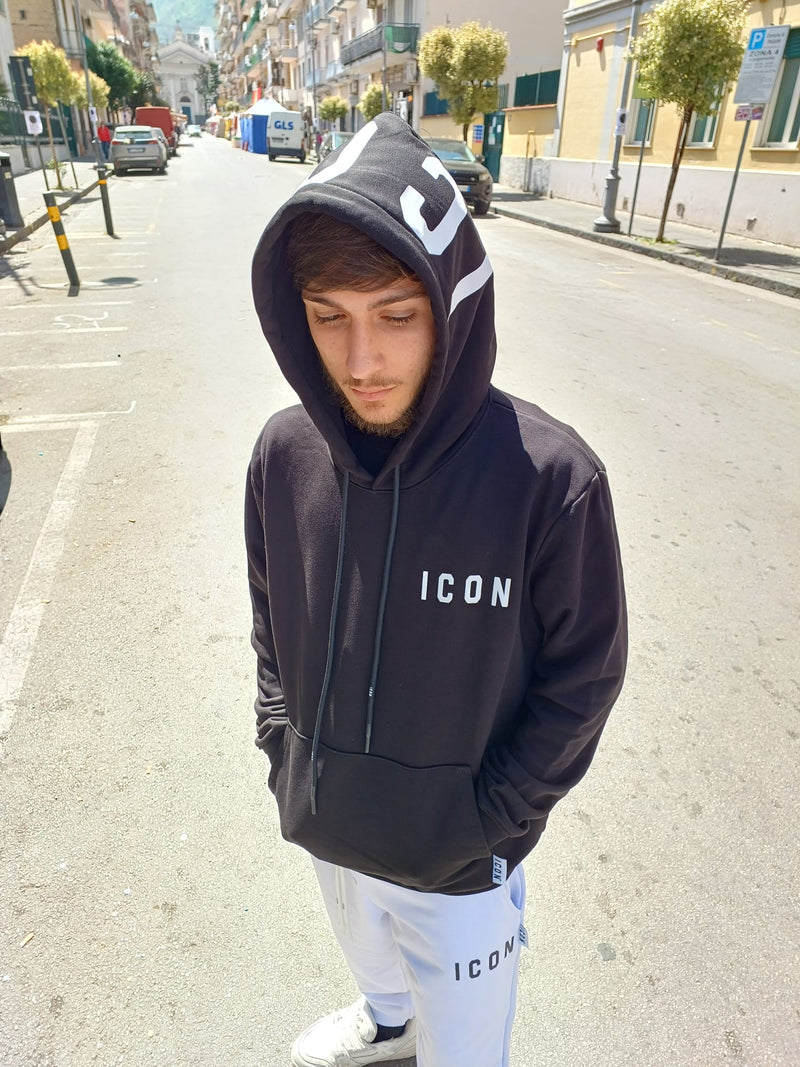 FELPA CON CAPPUCCIO ICON