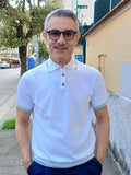 POLO 3 BOTTONI CON DETTAGLI COLORATI IN FILO DI COTONE MARKUP