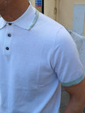 POLO 3 BOTTONI CON DETTAGLI COLORATI IN FILO DI COTONE MARKUP