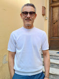 T-SHIRT GIROCOLLO IN FILO DI COTONE MARKUP