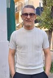 T-SHIRT GIROCOLLO IN FILO DI COTONE MARKUP