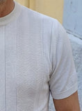 T-SHIRT GIROCOLLO IN FILO DI COTONE MARKUP