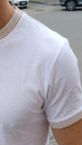 T-SHIRT CON DETTAGLI A CONTRASTO MARKUP