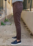 PANTALONE IN GABARDINA TASCA AMERICA BOTTEGA NAPOLETANA