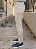 PANTALONE IN GABARDINA TASCA AMERICA BOTTEGA NAPOLETANA