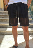 COORDINATO CAMICIA BERMUDA CON TRAMA TRAFORATA MARKUP