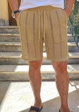 COORDINATO CAMICIA BERMUDA CON TRAMA TRAFORATA MARKUP
