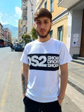 T-SHIRT GIROCOLLO CON FASCIA E LOGO DS2
