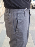PANTALONE FLANELLLA CON ELASTICO IN VITA 17 TREQUARTI BY NAIF