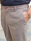 PANTALONE FLANELLLA CON ELASTICO IN VITA 17 TREQUARTI BY NAIF