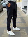 PANTALONE CON ELASTICI LATERALI TES. PUNTO MILANO 17 TREQUARTI BY NAIF