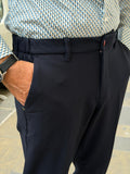 PANTALONE CON ELASTICI LATERALI TES. PUNTO MILANO 17 TREQUARTI BY NAIF