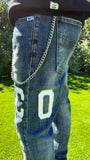 JEANS SLIM CON LOGO GAMBA FRONTE RETRO ICON