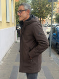 PARKA LUNGO CON CAPPUCCIO MARKUP