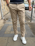 PANTALONE CHINOS IN RASO DI COTONE TELAMIRA
