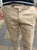 PANTALONE CHINOS IN RASO DI COTONE TELAMIRA