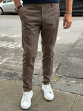 PANTALONE CHINOS IN RASO DI COTONE TELAMIRA