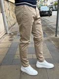 PANTALONE CHINOS IN RASO DI COTONE TELAMIRA