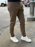 PANTALONE CHINOS IN RASO DI COTONE TELAMIRA