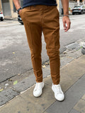 PANTALONE CHINOS IN RASO DI COTONE TELAMIRA