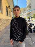 MAGLIA LUPETTO CON RICAMO TRASVERSALE ICON