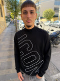 MAGLIA LUPETTO CON RICAMO TRASVERSALE ICON