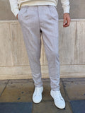 PANTALONE CON UNA PENCE ED ELASTICI LATERALI TELAMIRA