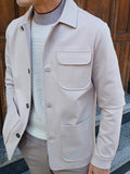 GIACCA OVERSHIRT CON TASCHE A TOPPE TELAMIRA