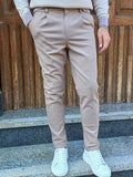 PANTALONE CON UNA PENCE ED ELASTICI LATERALI TELAMIRA