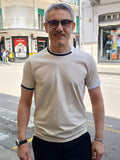 T-SHIRT CON DETTAGLI A CONTRASTO MARKUP